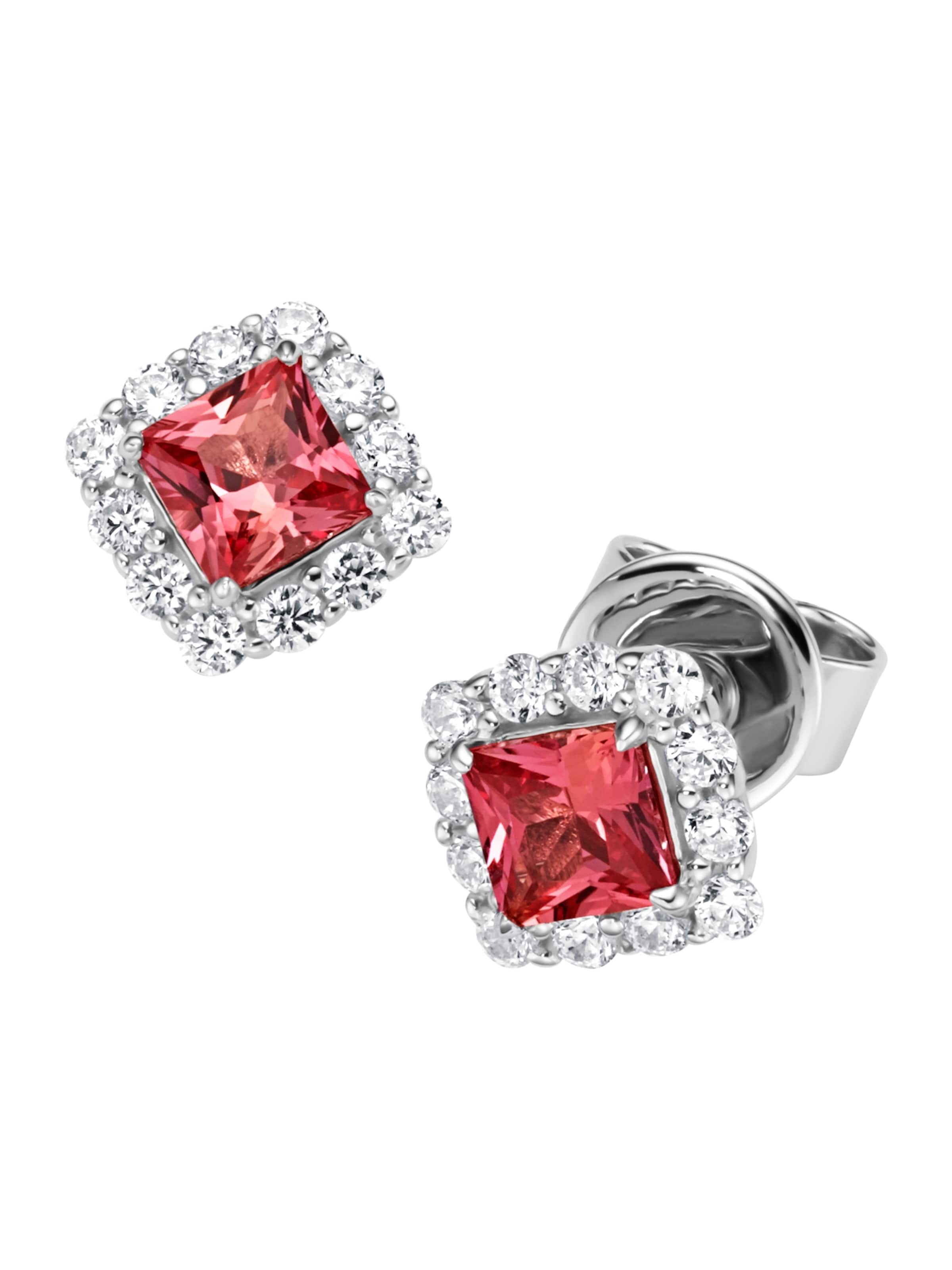 Giorgio Martello Milano Brincos em laranja escuro / prata / transparente, Vista do artigo