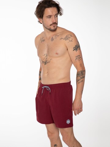 PROTEST Badeshorts 'DAVEY' in Rot