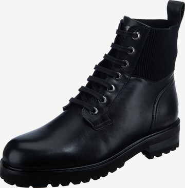 JOOP! Lace-Up Ankle Boots in Black: front