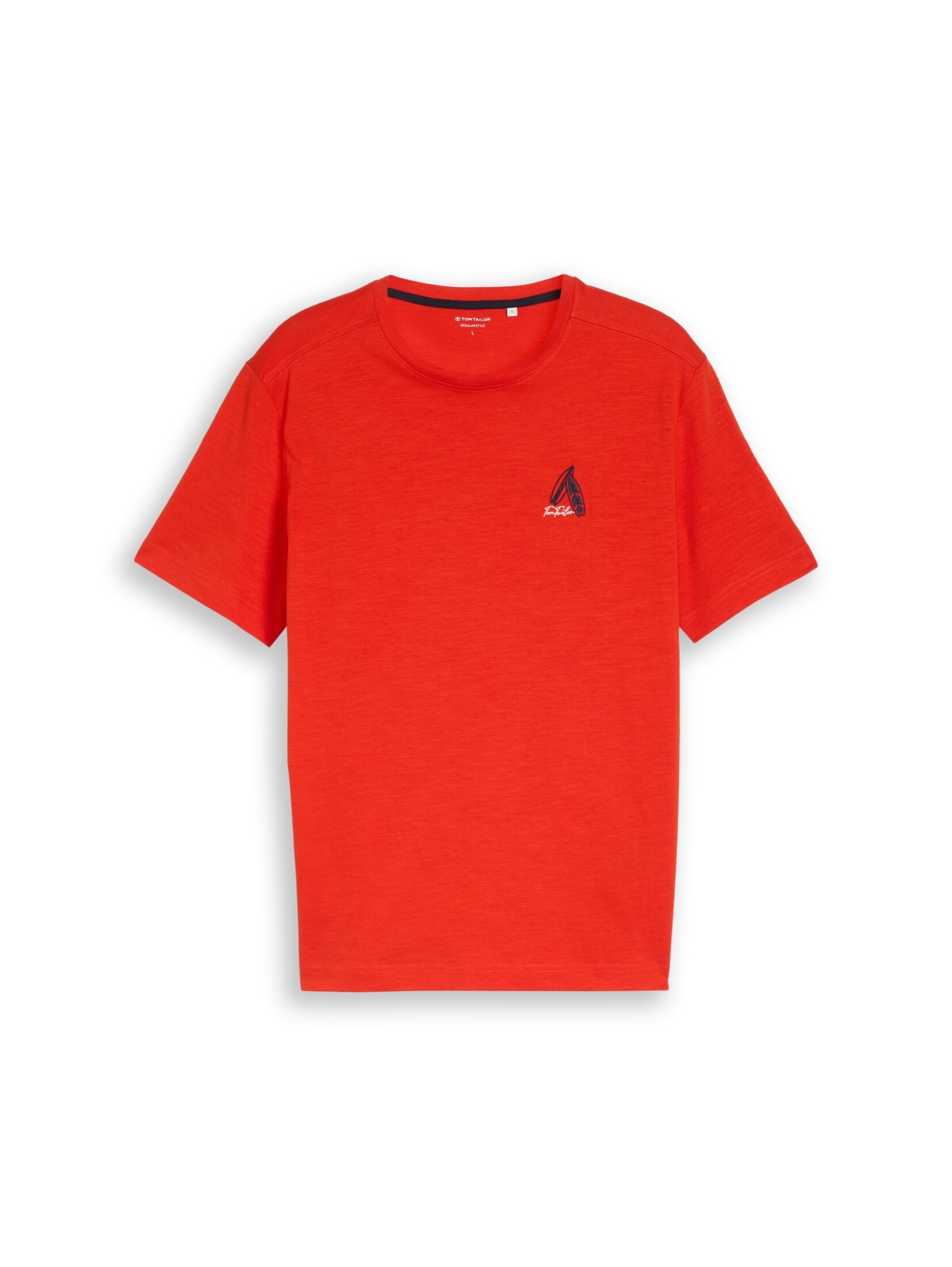 TOM TAILOR Shirt in Rood: voorkant