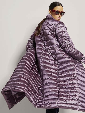 Manteau mi-saison MADELEINE en violet