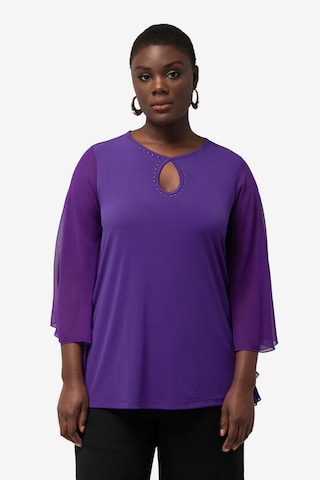 Ulla Popken - Camisa em roxo: frente