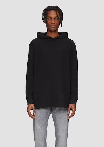 T-Shirt QS en noir : devant