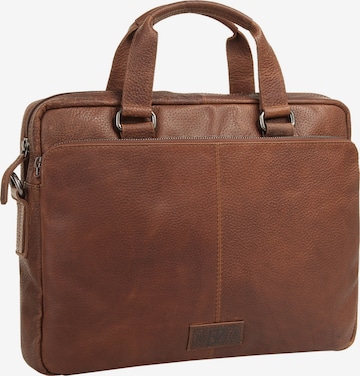BODENSCHATZ Briefcase in Brown: front