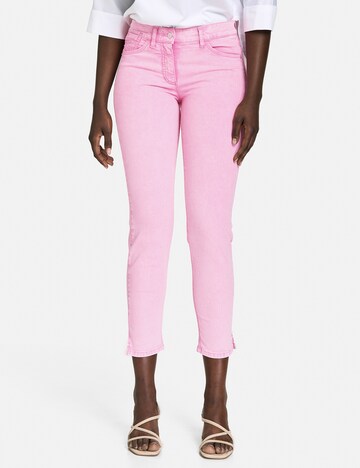 GERRY WEBER Skinny Jeans 'Best4me' in Pink: predná strana