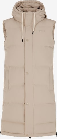PROTEST Vest 'PRTMIASSY' in Brown: front
