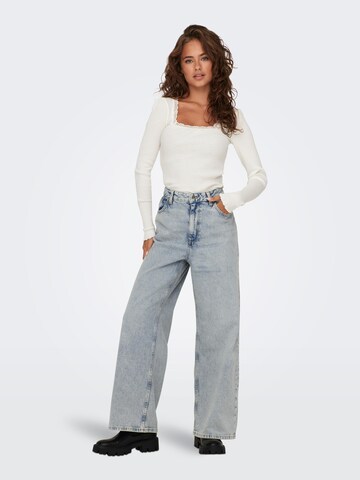 ONLY Wide Leg Jeans 'Jayne' in Blau