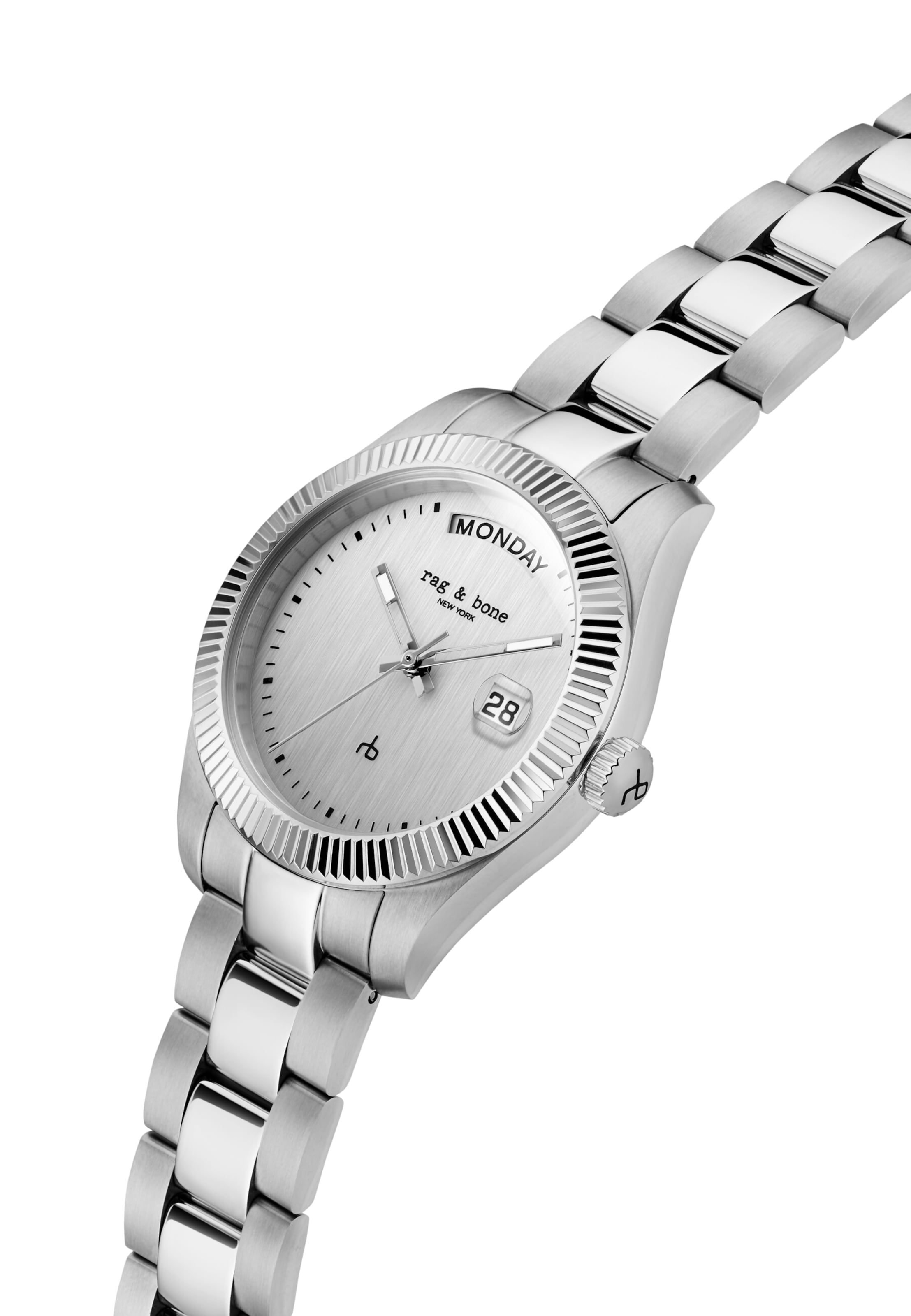rag & bone Analog Watch ' Lex  ' in Silver