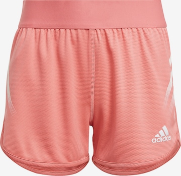 ADIDAS PERFORMANCE Workout Pants in Orange: front