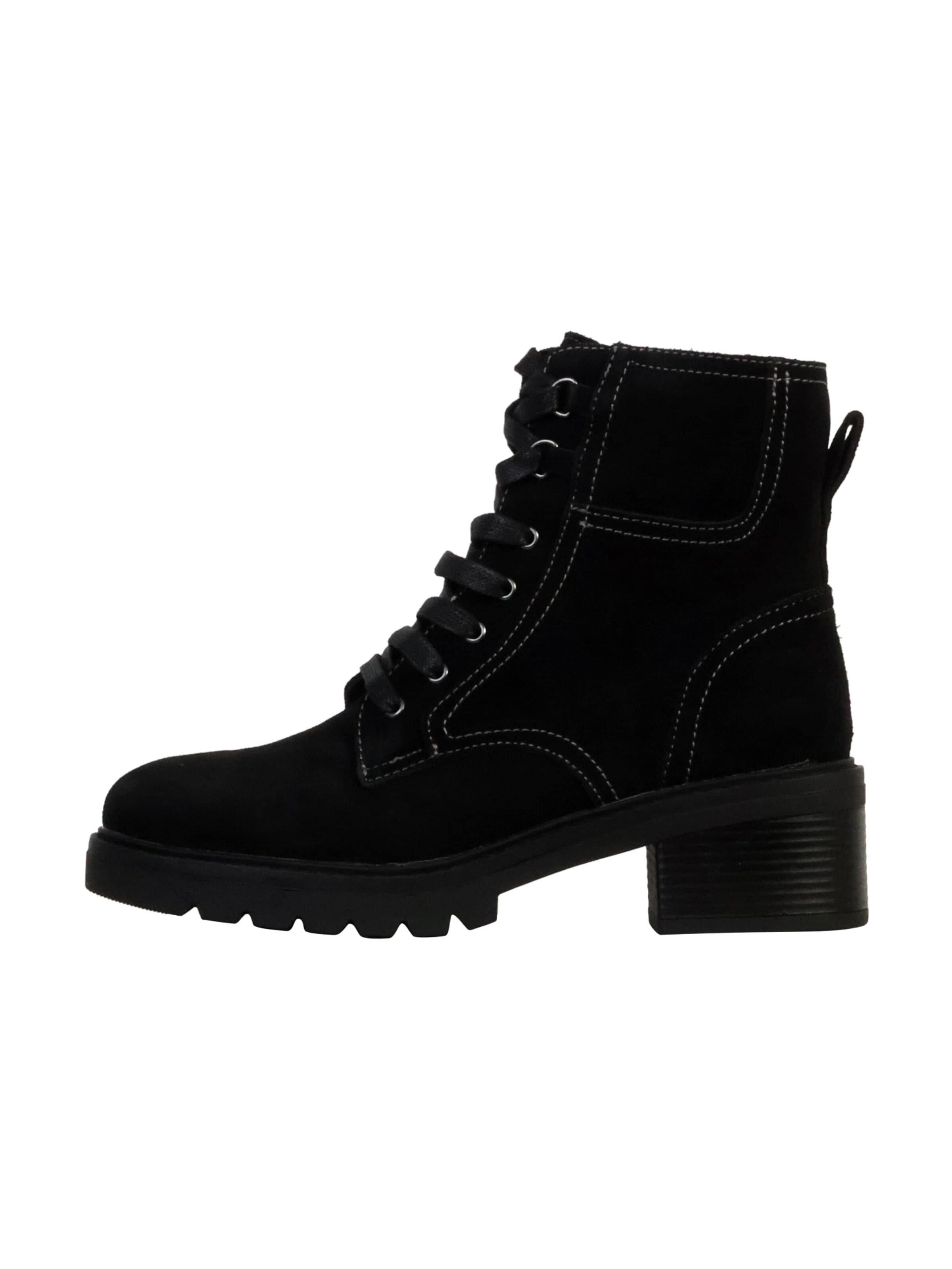 Boots 'Alénoa-Lederstiefeletten' The Divine Factory en noir : devant