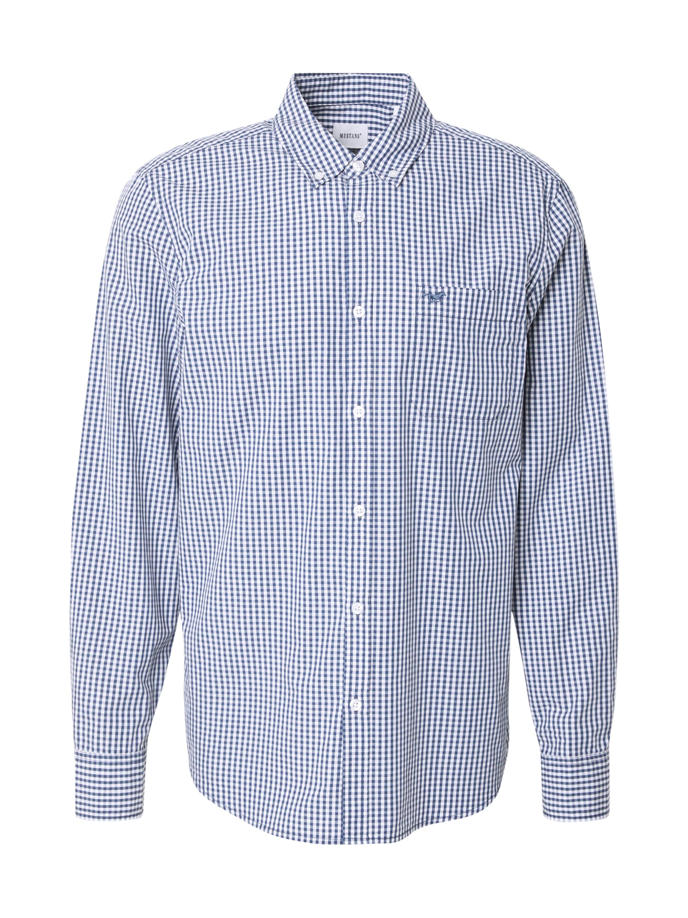 MUSTANG Regular fit Button Up Shirt 'CHESTER' in Blue: front