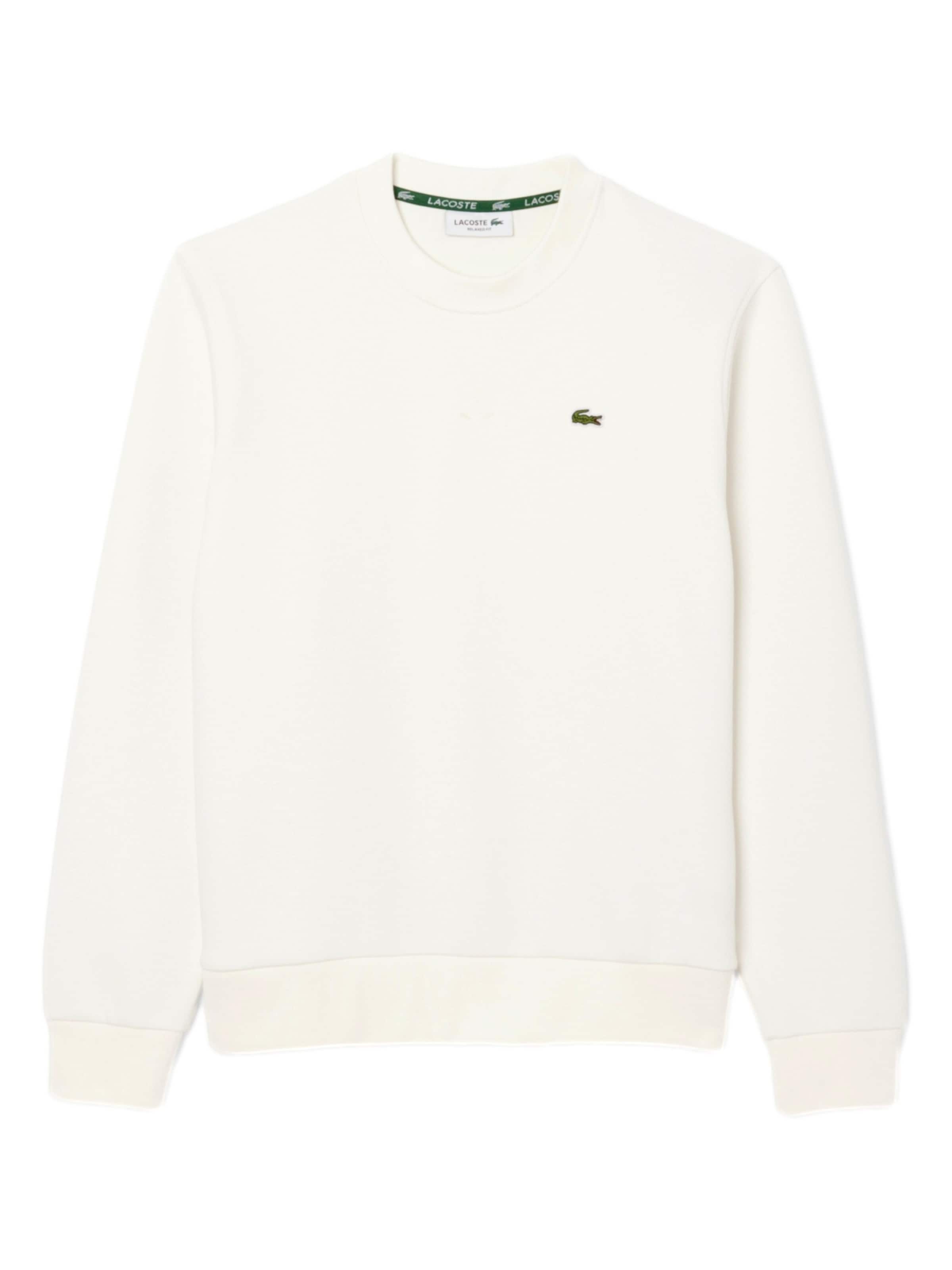 Felpa di LACOSTE in bianco: frontale