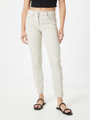 GERRY WEBER Slimfit Jeans i beige: framsida