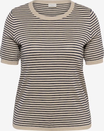 Pull-over 'KClizzy' KAFFE CURVE en beige : devant