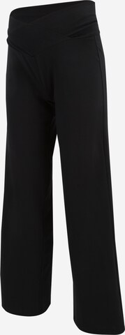 MAMALICIOUS Normalny krój Spodnie 'MLSELMA' w kolorze czarny: przód