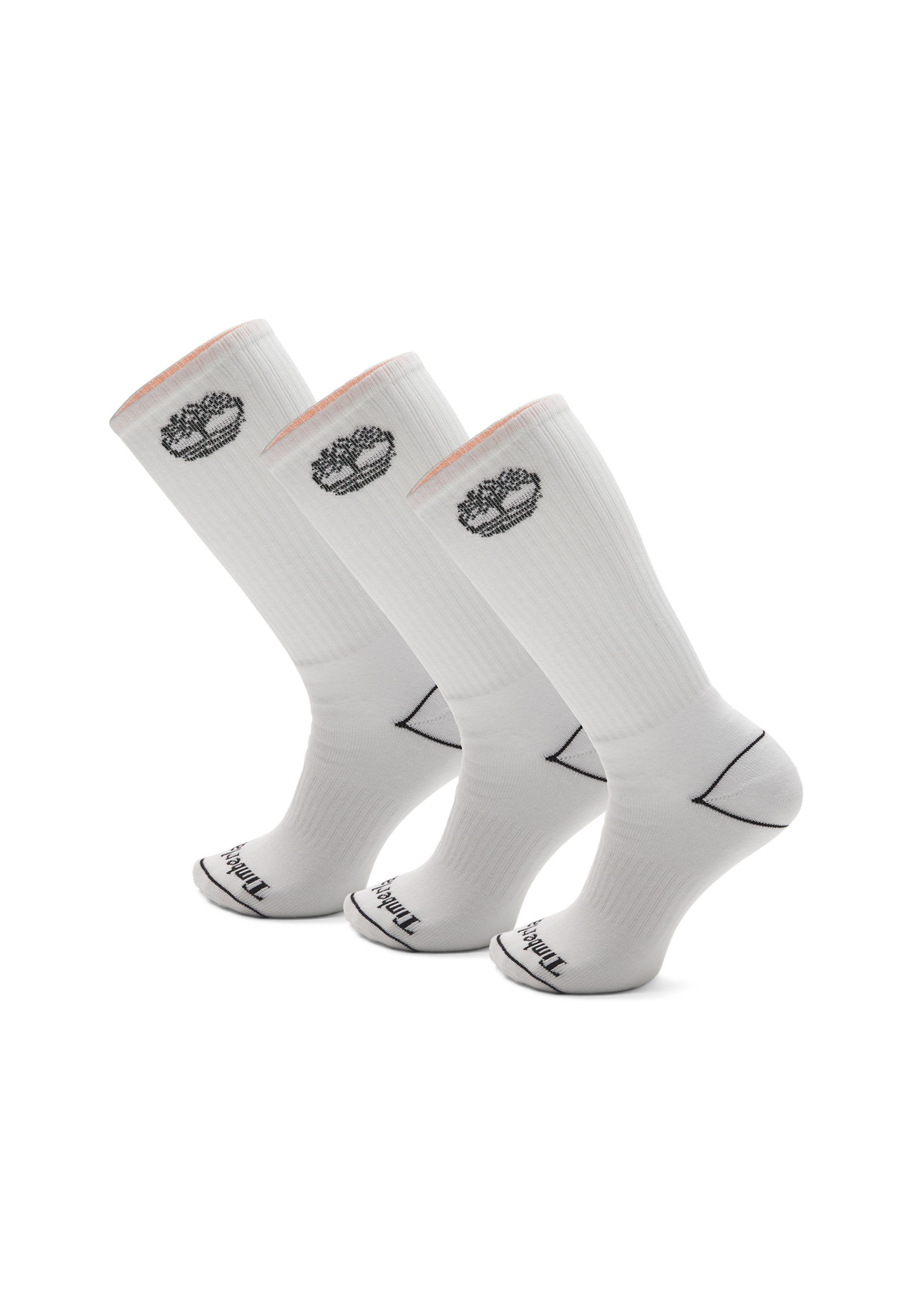 TIMBERLAND Къси чорапи в бяло: отпред