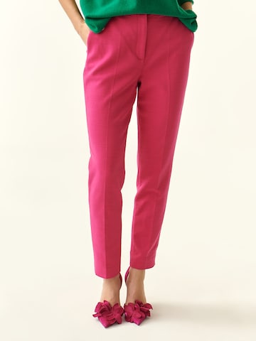 regular Pantaloni con piega frontale 'Jani' di TATUUM in rosa: frontale