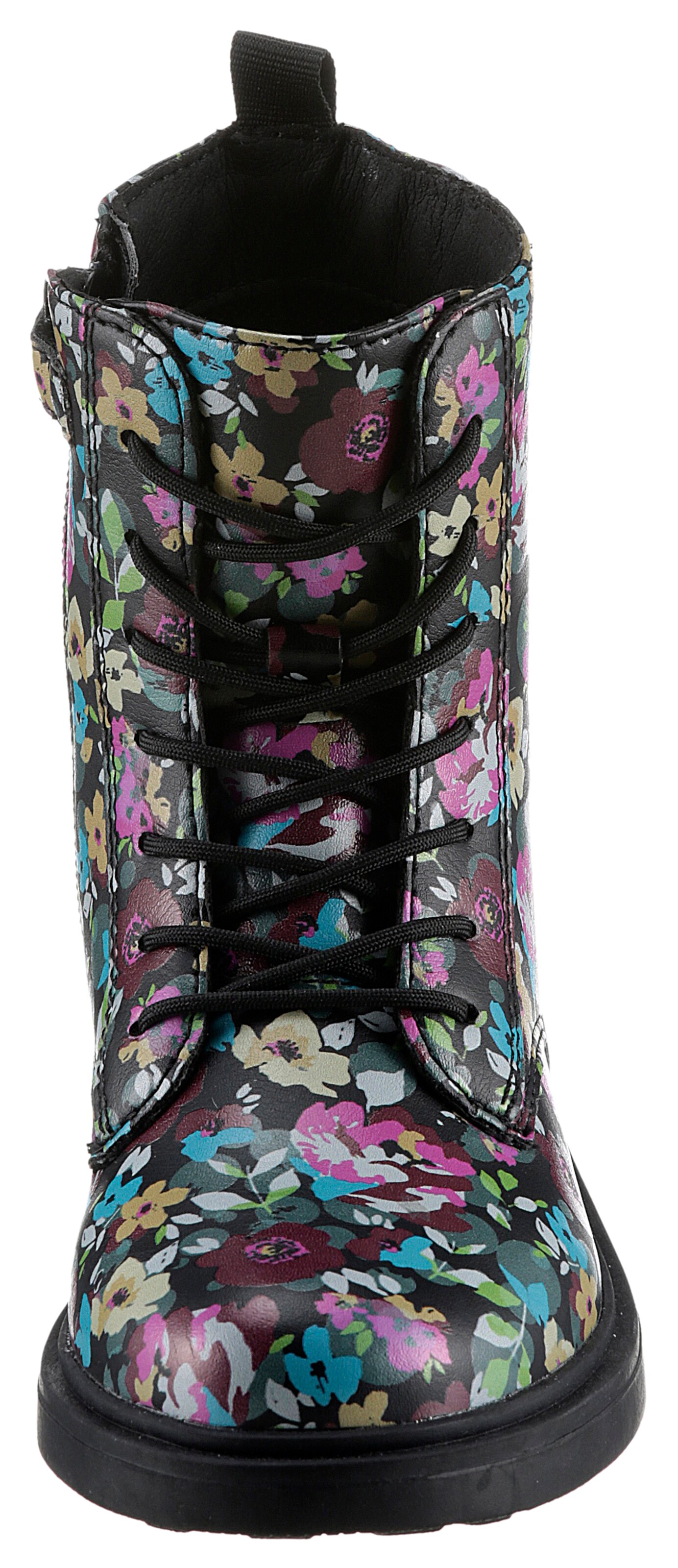 GEOX Schnürboots in Schwarz