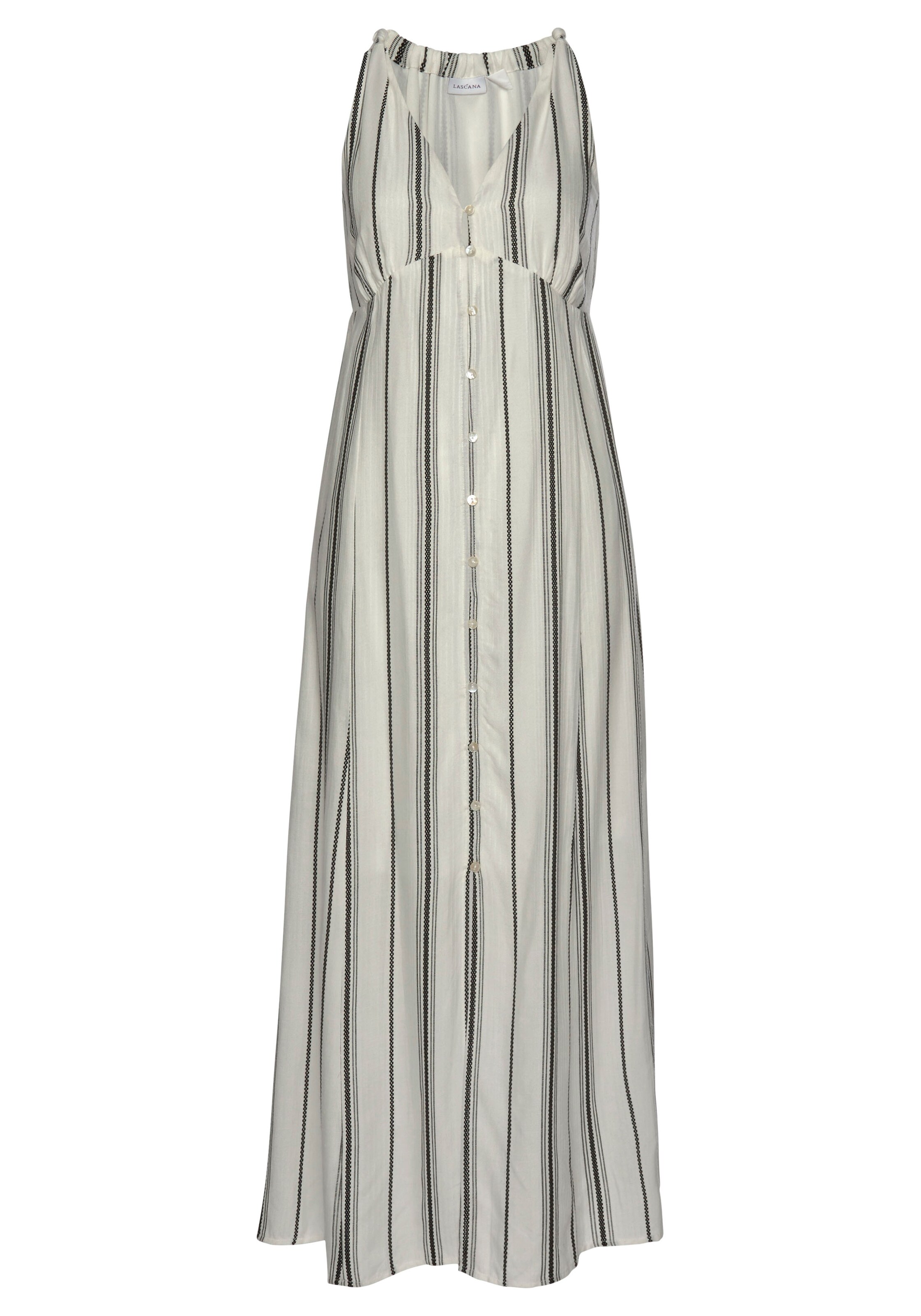 LASCANA - Vestido de verano en beige: frente