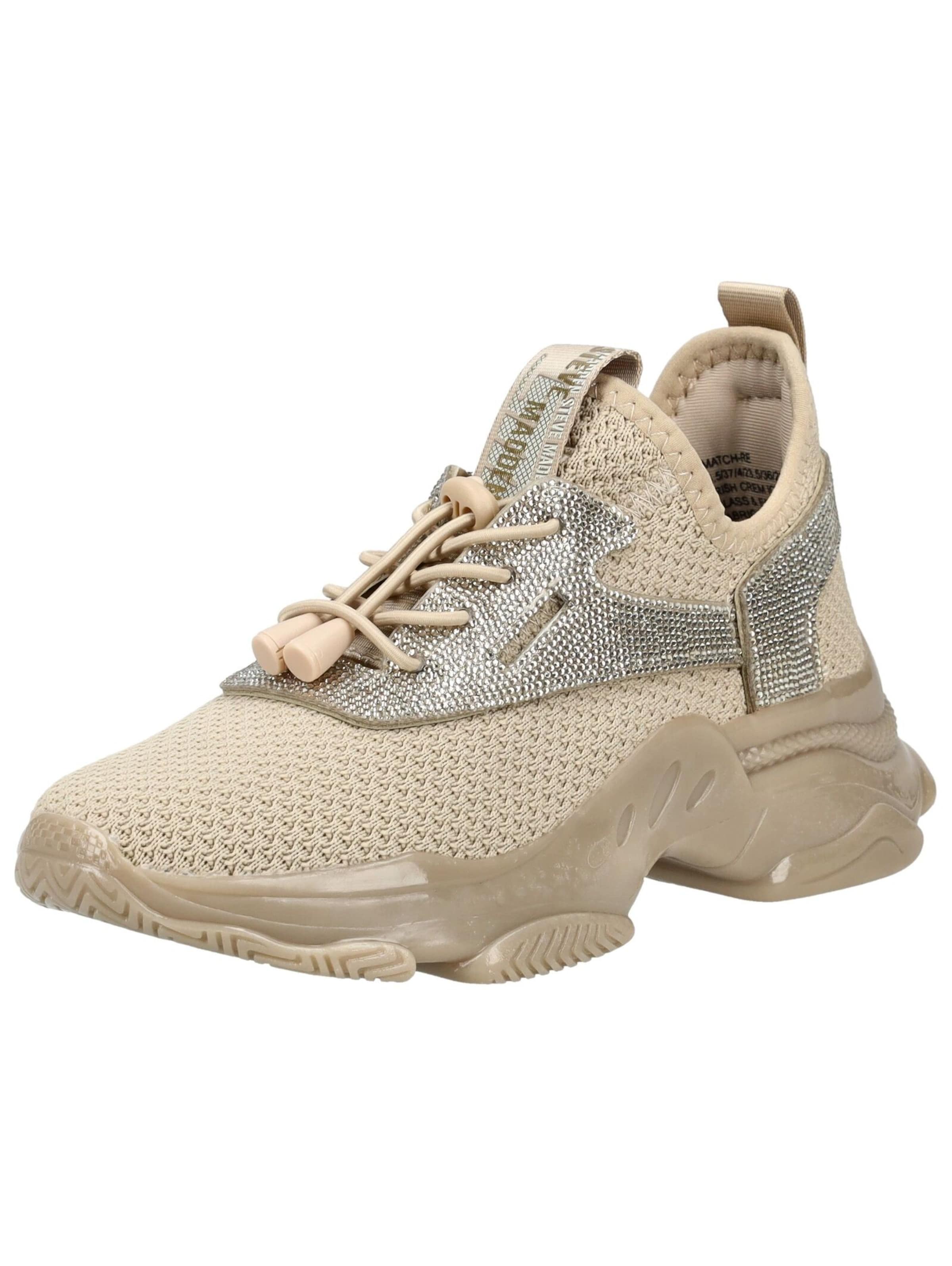 Baskets basses STEVE MADDEN en beige : devant