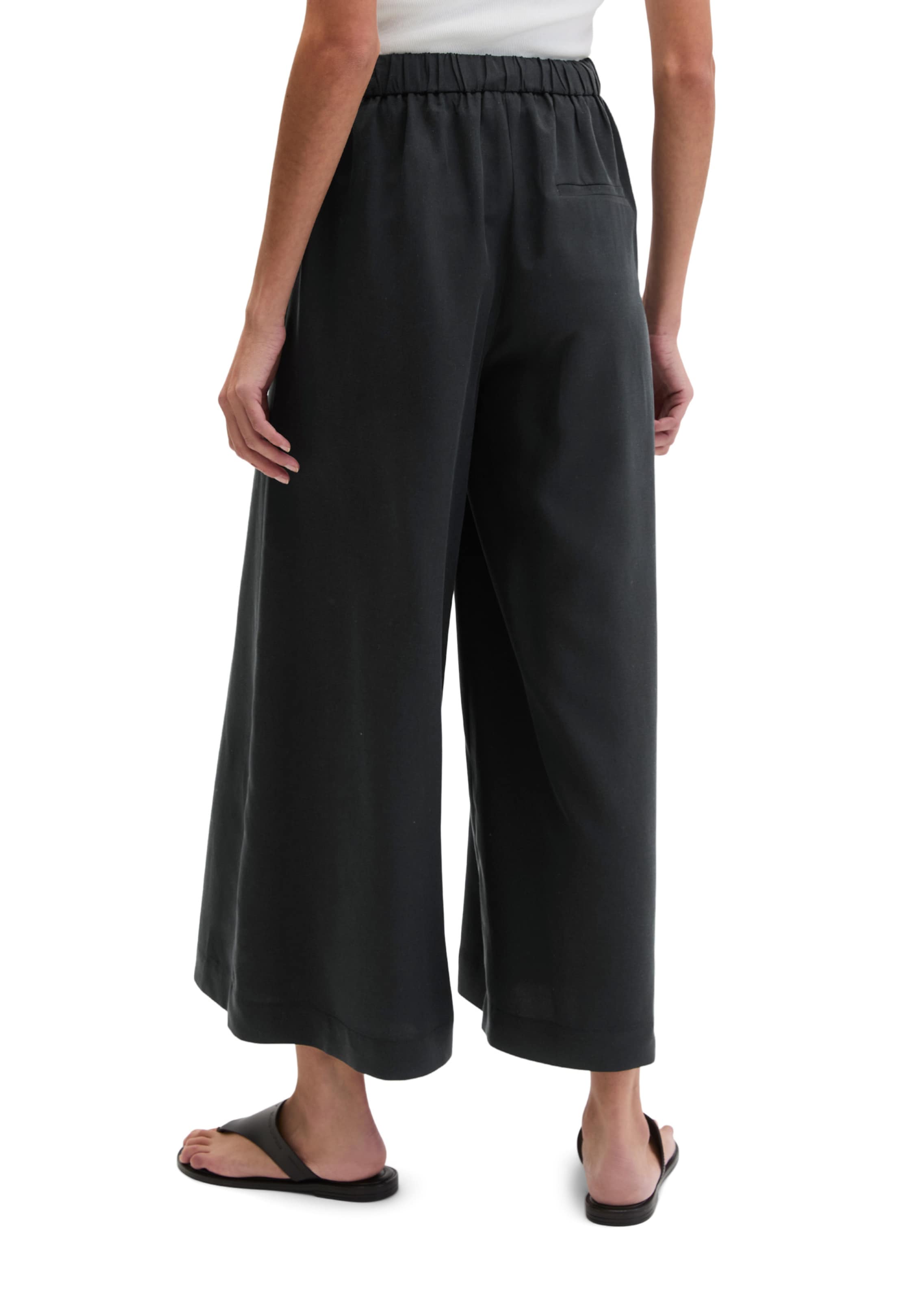 Wide Leg Pantalon Marc O'Polo en noir