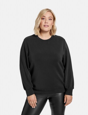 SAMOON - Sweatshirt em preto: frente