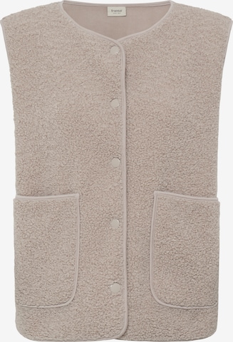 Fransa Vest i beige: forside