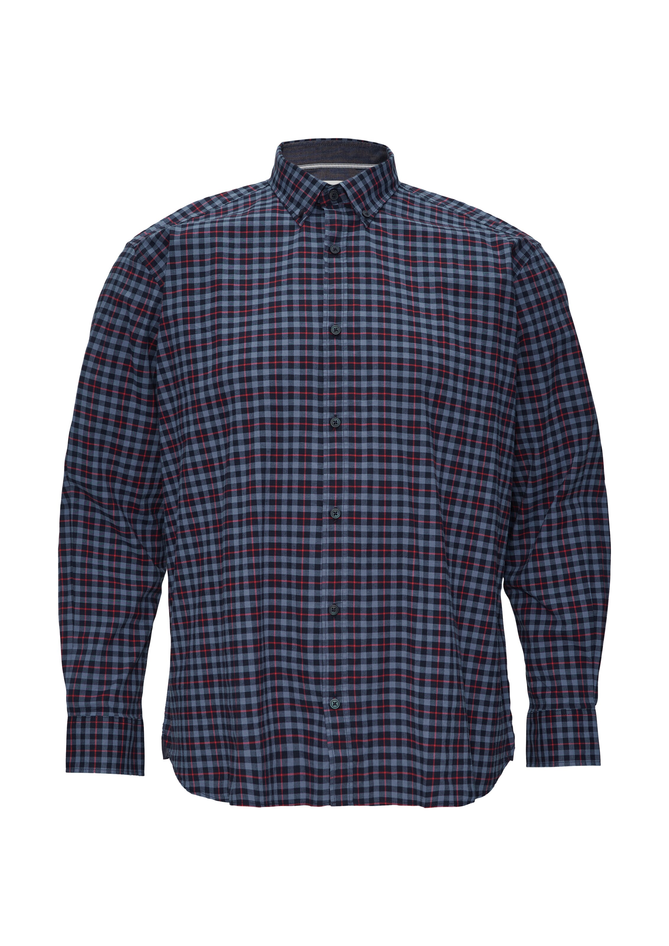 s.Oliver Men Big Sizes Regular Fit Hemd in Blau: Vorderseite