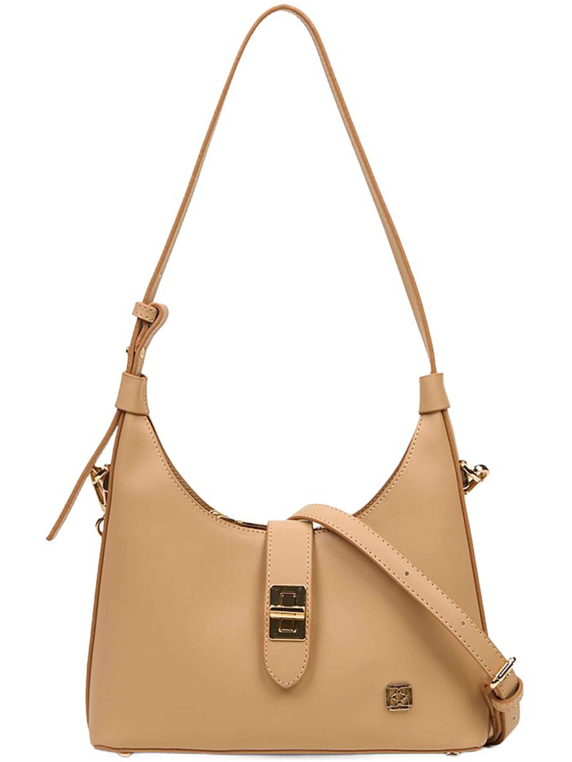 Sac bandoulière 'DESA Damen-Schultertasche mit Goldverschluss' Desa en marron : devant