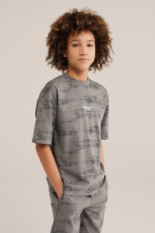 T-Shirt WE Fashion en gris : devant