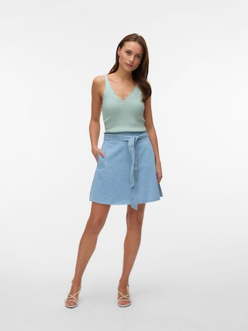 VERO MODA Gebreide top 'VMVilja' in Groen