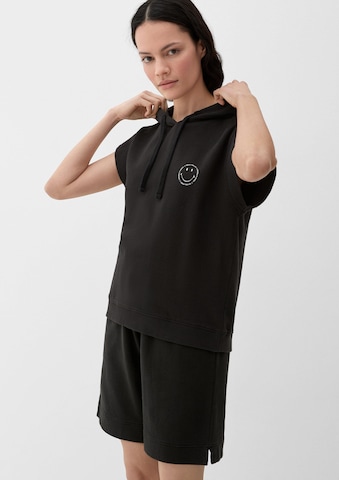 Sweat-shirt s.Oliver en noir : devant