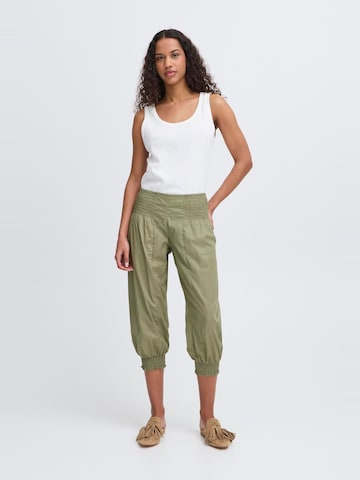PULZ Jeans Tapered Harem trousers ' PZJill ' in Green
