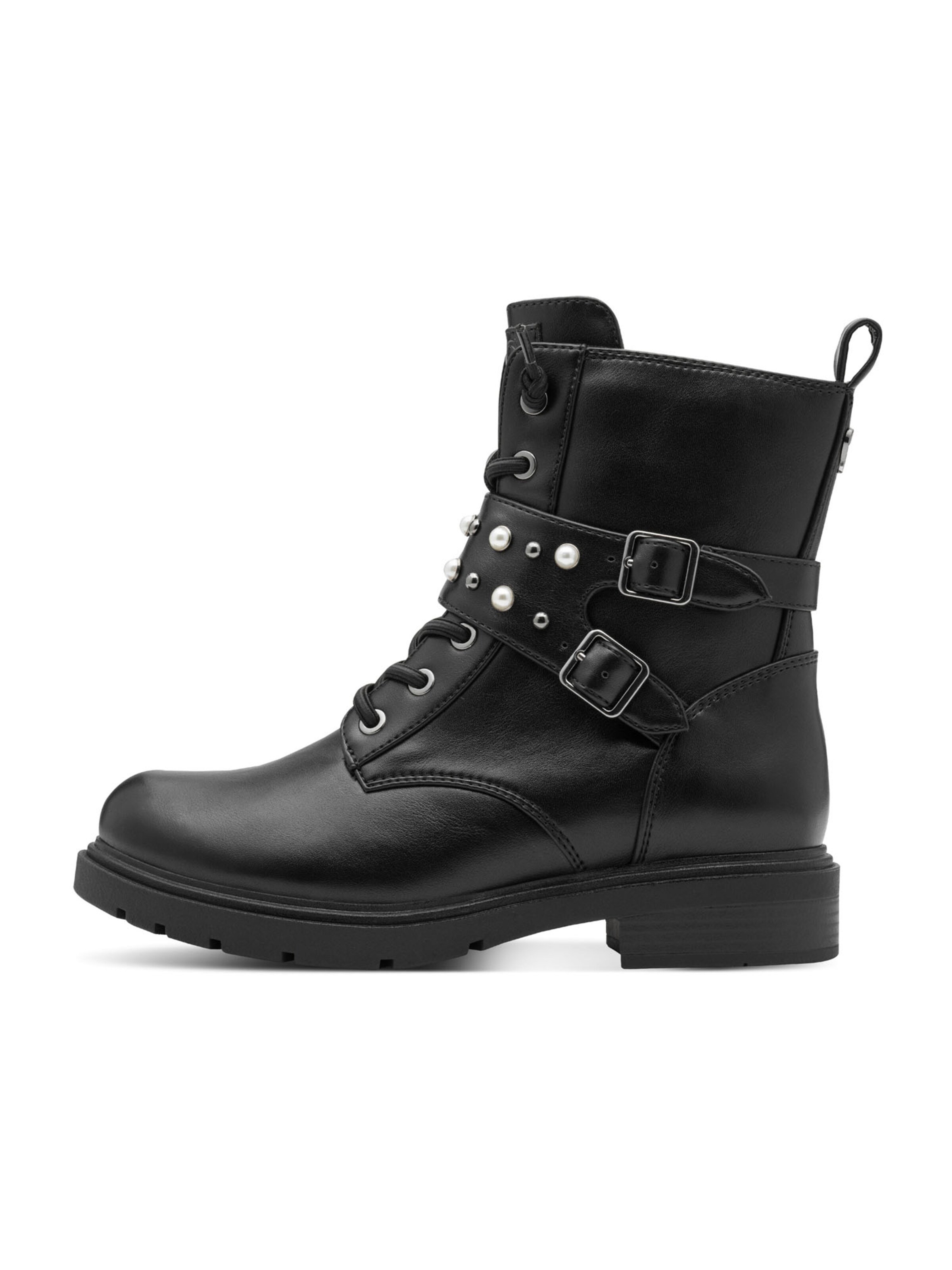 MARCO TOZZI Lace-Up Ankle Boots in Black