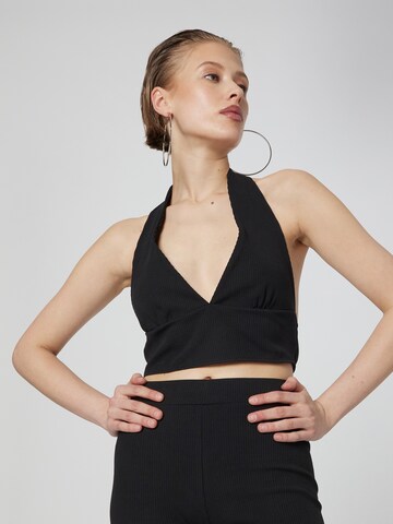 VIERVIER Top 'Philine' in Black: front