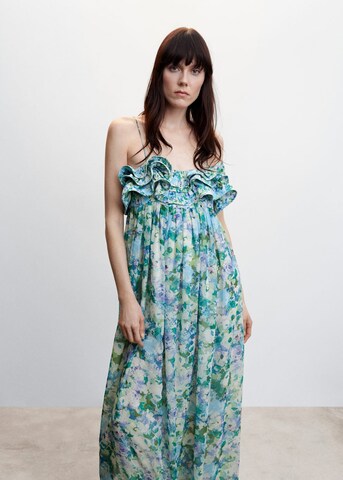 MANGO Beach Dress 'Miel' in Blue