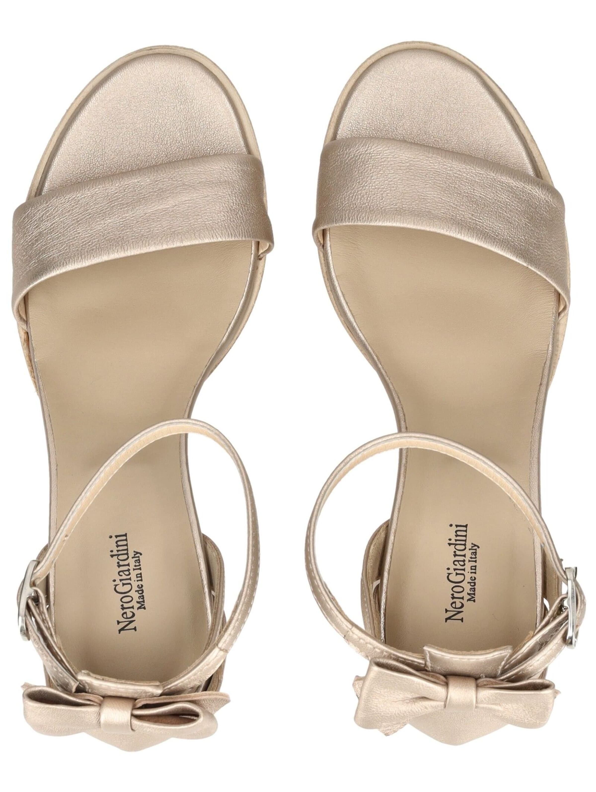 Sandales à lanières Nero Giardini en or