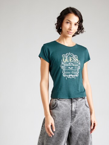 GUESS T-Shirt in Grün: Vorderseite