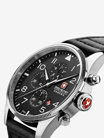 SWISS MILITARY HANOWA Analoog horloge 'THUNDERBOLT CHRONO' in Zwart