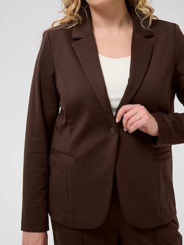 KAFFE CURVE Blazer 'KC Jenna' in Braun