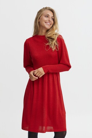 Fransa Knit dress 'dedana Dr 1' in Red: front