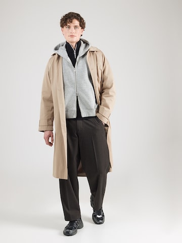 Veste de survêtement 'ESSENTIAL' Abercrombie & Fitch en gris