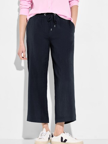 CECIL Wide leg Broek 'Neele' in Blauw: voorkant