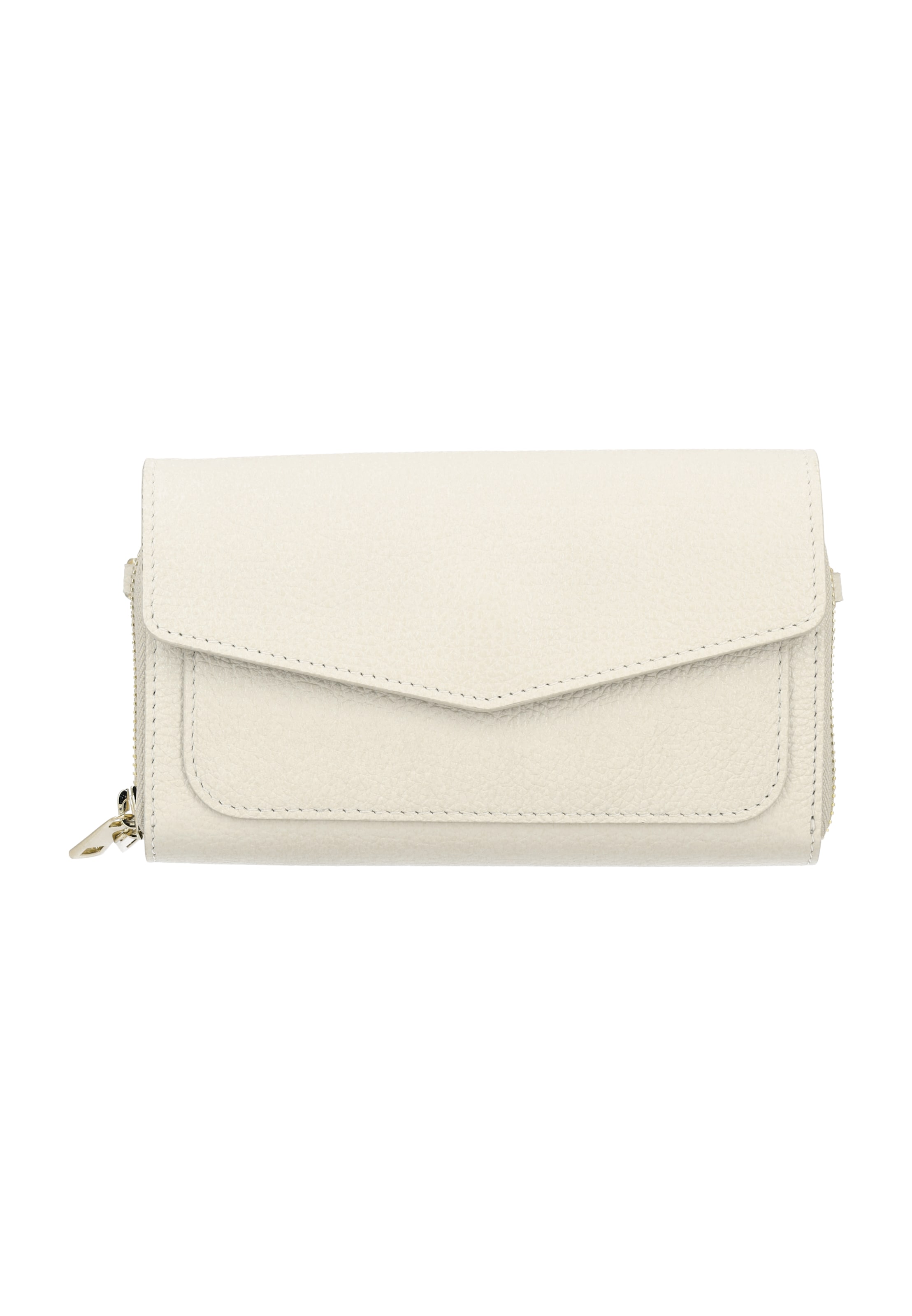 faina Clutch in Beige: front