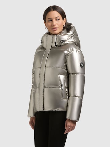 khujo Winterjacke 'DEVINA2 SHINY'‌‌‌‌‌‌‌‌‌‌ in Silber