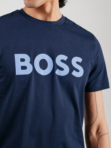 Maglietta 'Thinking 1' di BOSS in blu