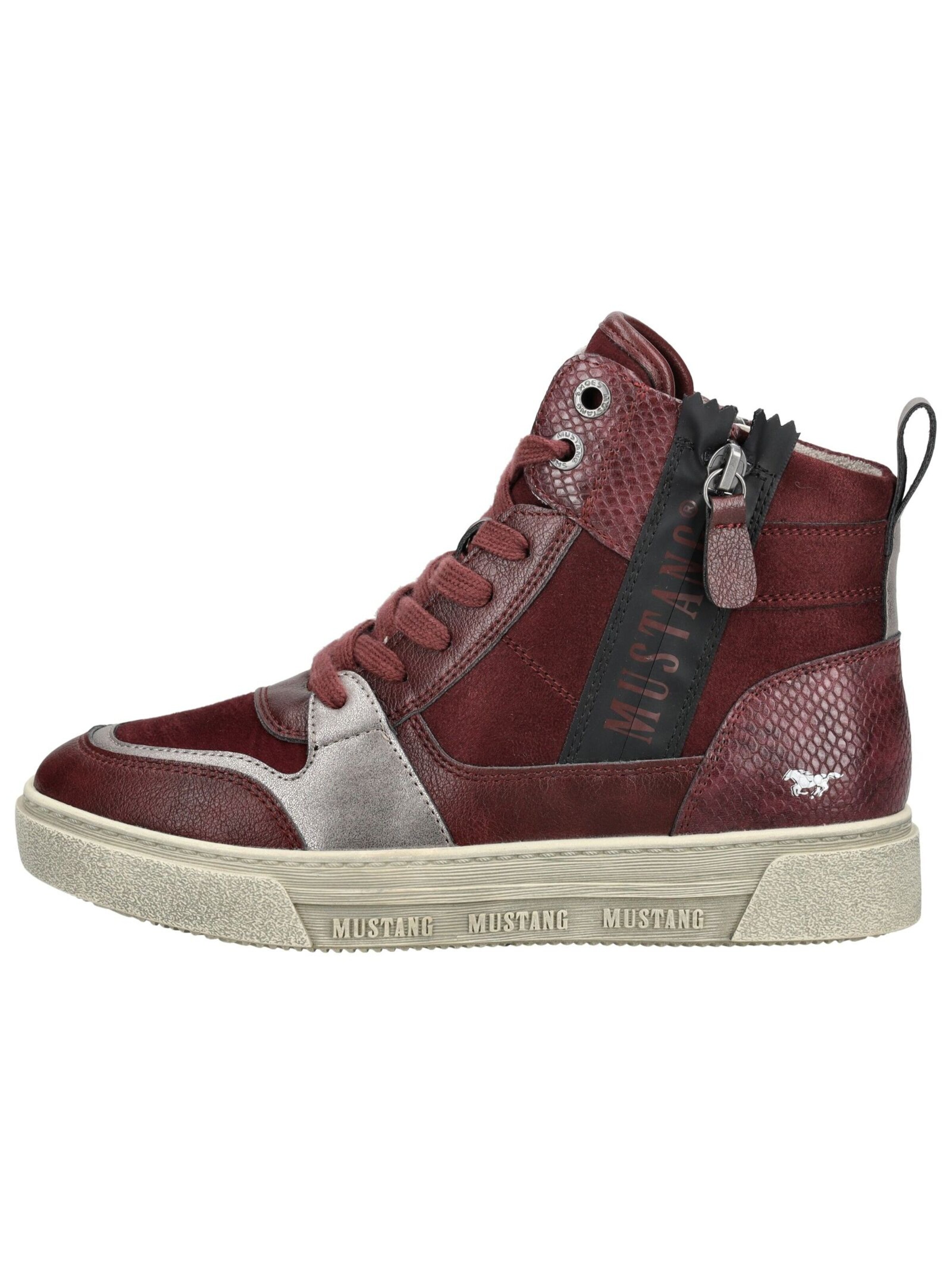 Baskets hautes MUSTANG en rouge