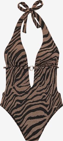 Triunghi Costum de baie întreg de la Bruno Banani pe maro: față
