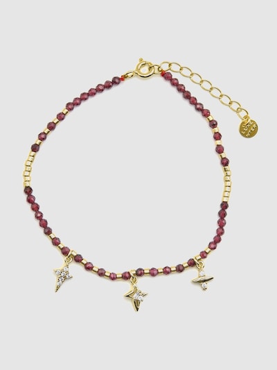 Luxenter Bracelet 'Paila' en 19 cm en marron, Vue avec produit