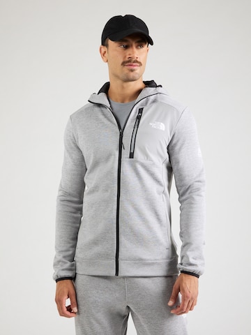 THE NORTH FACE Sportsweatjacka 'MOUNTAIN ATHLETICS' i grå: framsida